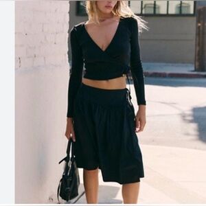 New effortless temptation Free People top and skirt set